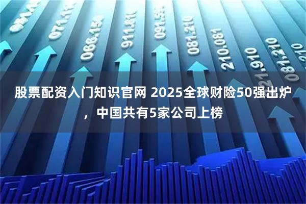 股票配资入门知识官网 2025全球财险50强出炉,中国共有5家公司上榜